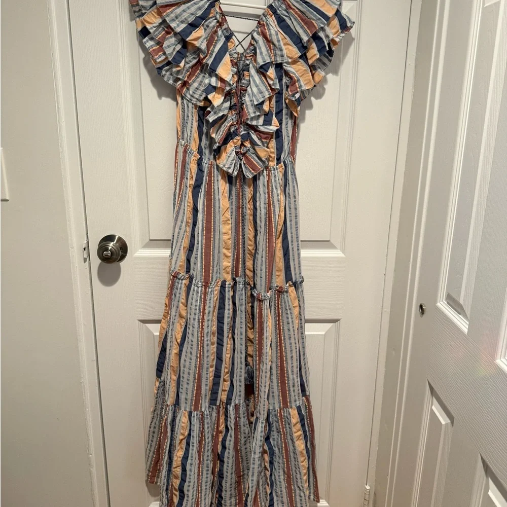 Ulla Johnson - Multicolor Striped Maxi Dress - Picture 4 of 5